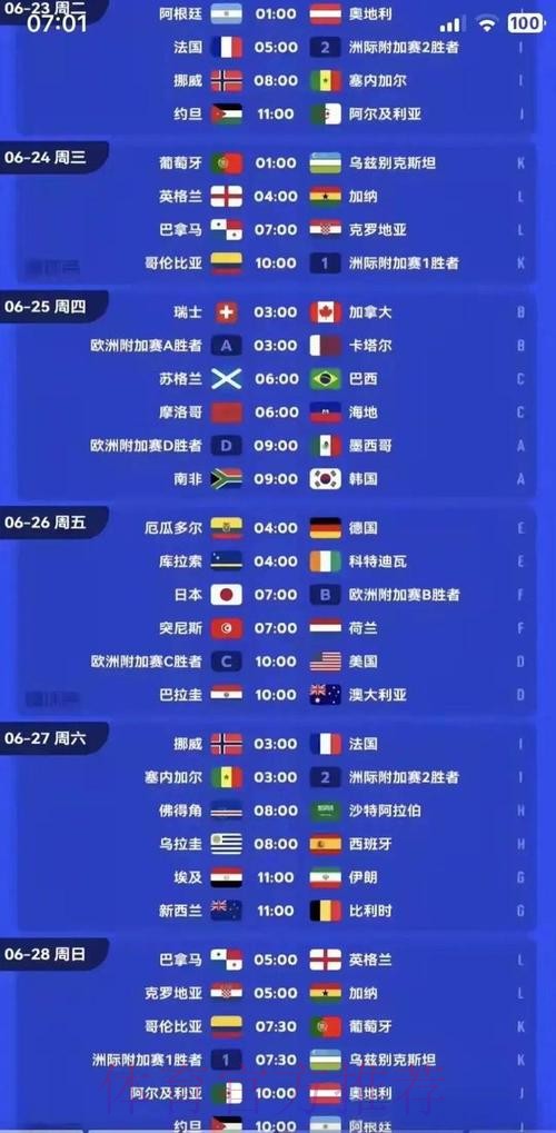 2026世界杯北美实时比分